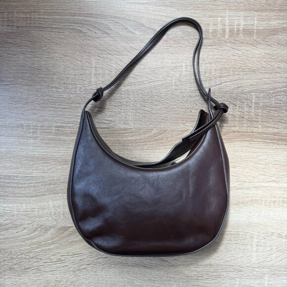 Reformation Medium Rosetta Shoulder Bag in Tobacco Brown Leather - Picture 3 of 17